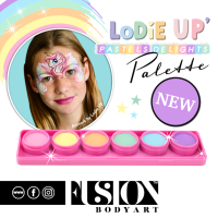 Fusion Body Art Lodie Up Pastels Delight Palette (FUSION -PASTELS DELIGHTS **PALETTE**)